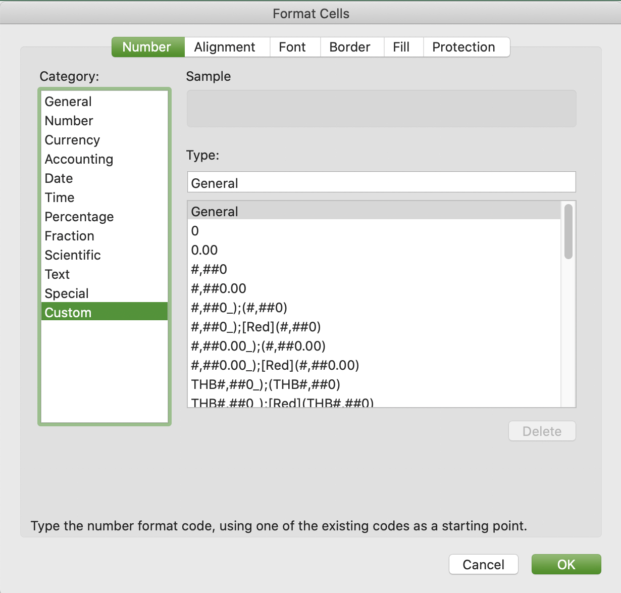 ประเภทของข้อมูลใน Excel